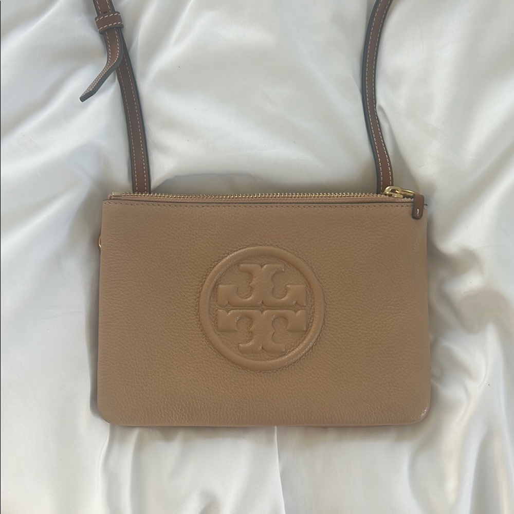 Tory Burch Tan Leather Crossbody Bag